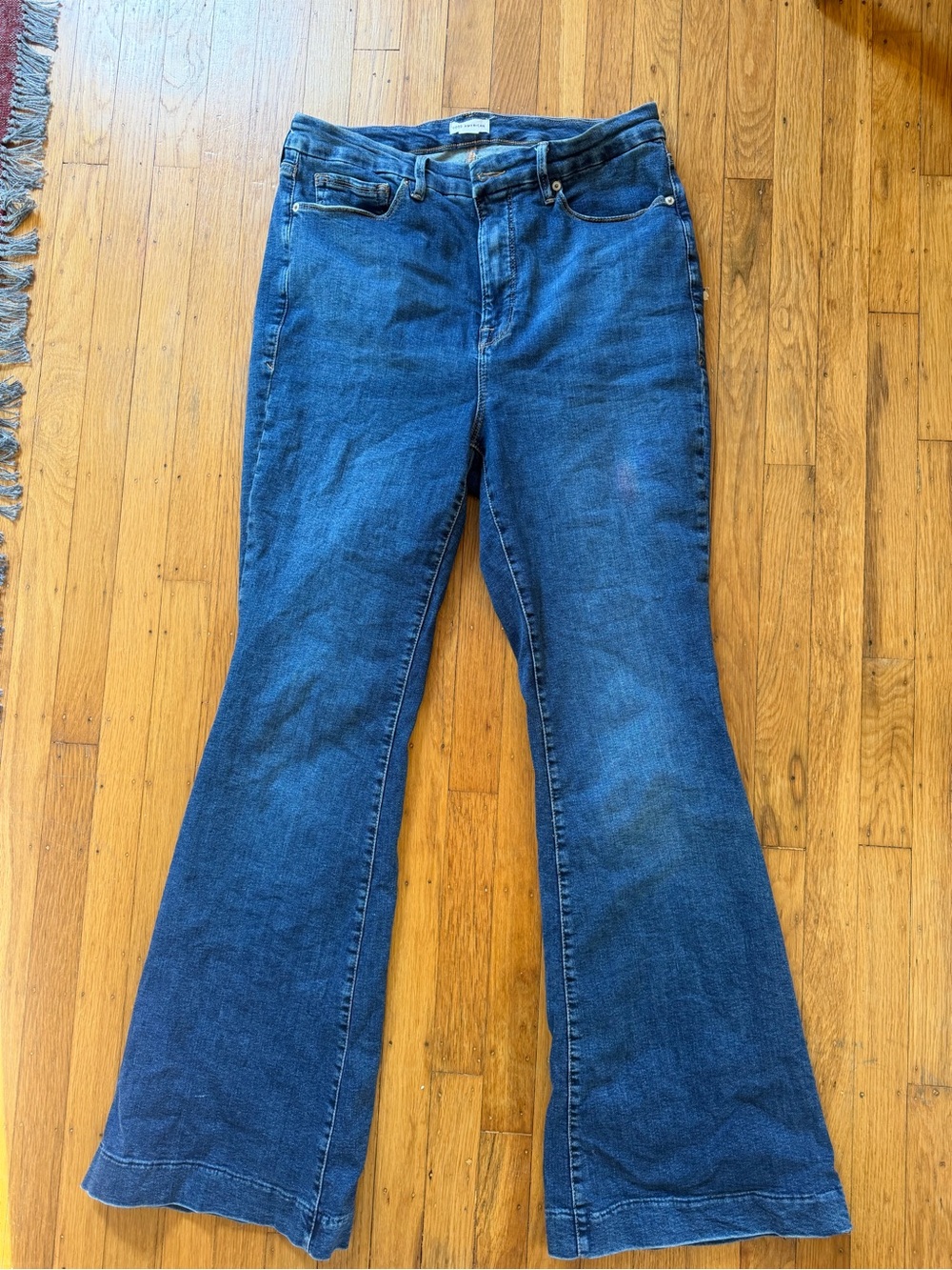 Good American Good Legs Flare Jean Blue Size 15